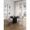 Manhattan Comfort Round Dining Set of 7, 59.05 in L, American Solid Ash Wood, Black and Grey 6-DT05DCCA06-GY - alternate 1